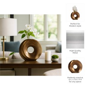 ELMONTSTONE BRONZE VASE 11 (IN) 10