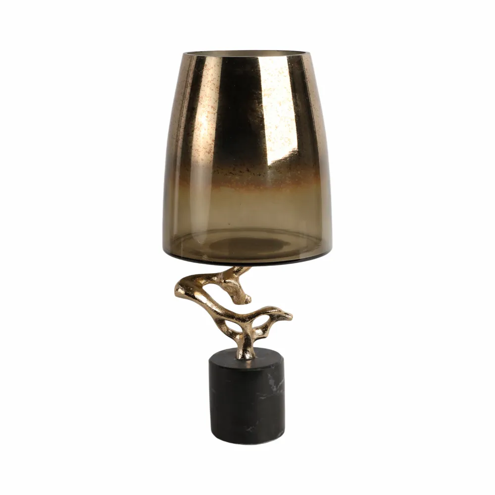 CARTERLAND GOLD GLASS VASE 17 (IN)