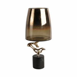 CARTERLAND GOLD GLASS VASE 17 (IN) 5
