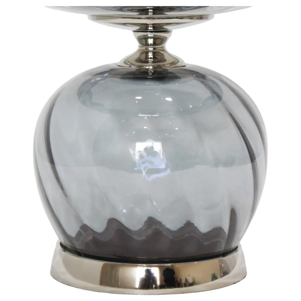 ASPENSIDE GRAY GLASS VASE 12 (IN)
