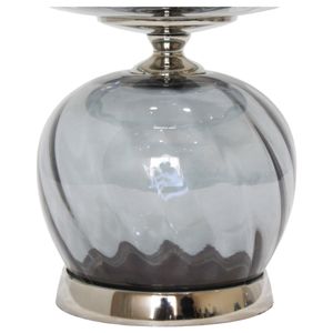 ASPENSIDE GRAY GLASS VASE 12 (IN) 4