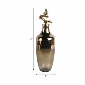 BRAMRUN GOLD GLASS VASE 20 (IN) 9