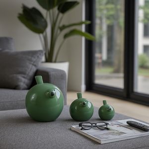 HARKENLEY SET OF 3 GREEN DECOR 7 (IN) 10