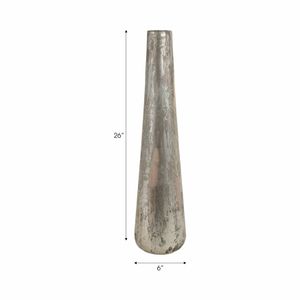 MILTONFORD TAN GLASS VASE 26 (IN) 9