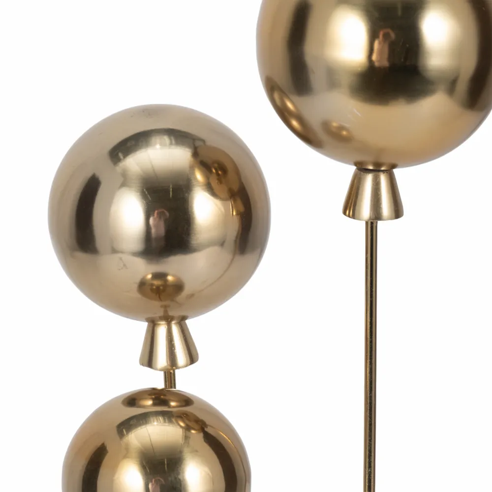 RAFESTONE SET OF 3 GOLD DECOR 18 (IN)