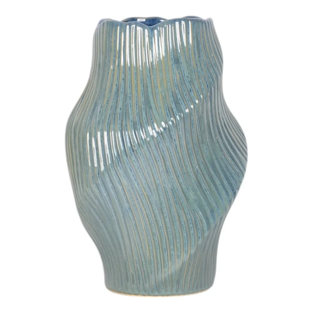 DORSEYSTONE BLUE VASE 14 (IN)