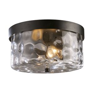 Grand Aisle 11'' Wide 2-Light Outdoor Flush Mount - Hazelnut Bronze 1