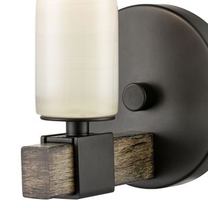 Stone Manor 5'' High 1-Light Sconce - Matte Black 4