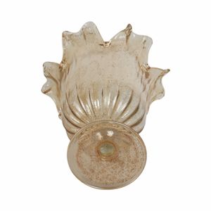 HARDENSHAW BROWN GLASS VASE 18 (IN) 8