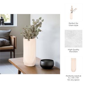 GARNETTMOOR PINK VASE 13 (IN) 9