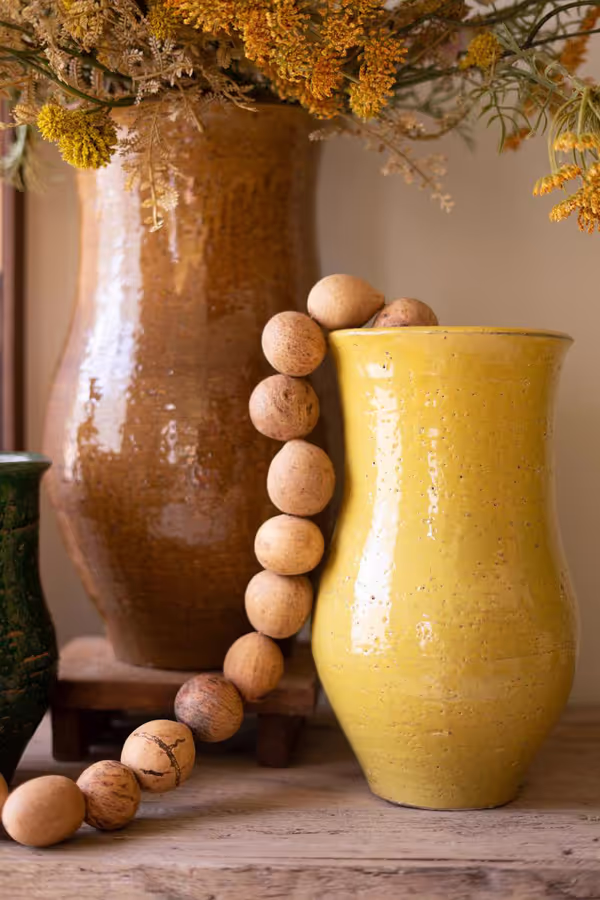 Set of 3 Organic Ceramic Vases