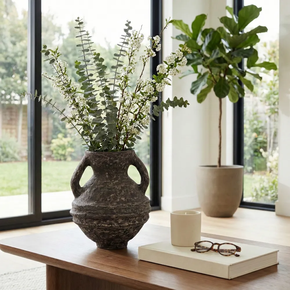 FERRIS BROWN VASE 16 (IN)
