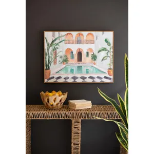 Framed Moroccan Hotel Painting 1
