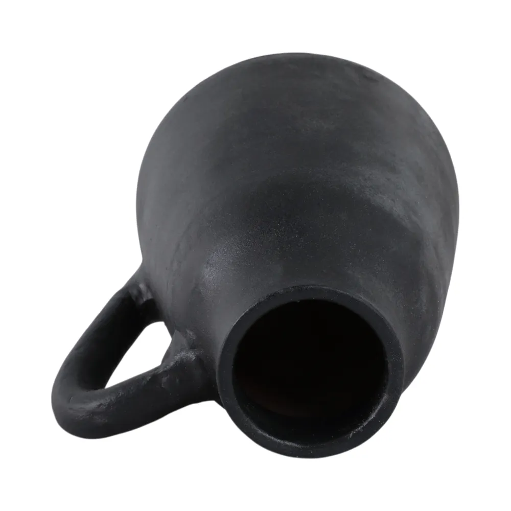 SHERMANCLIFF BLACK VASE 9 (IN)