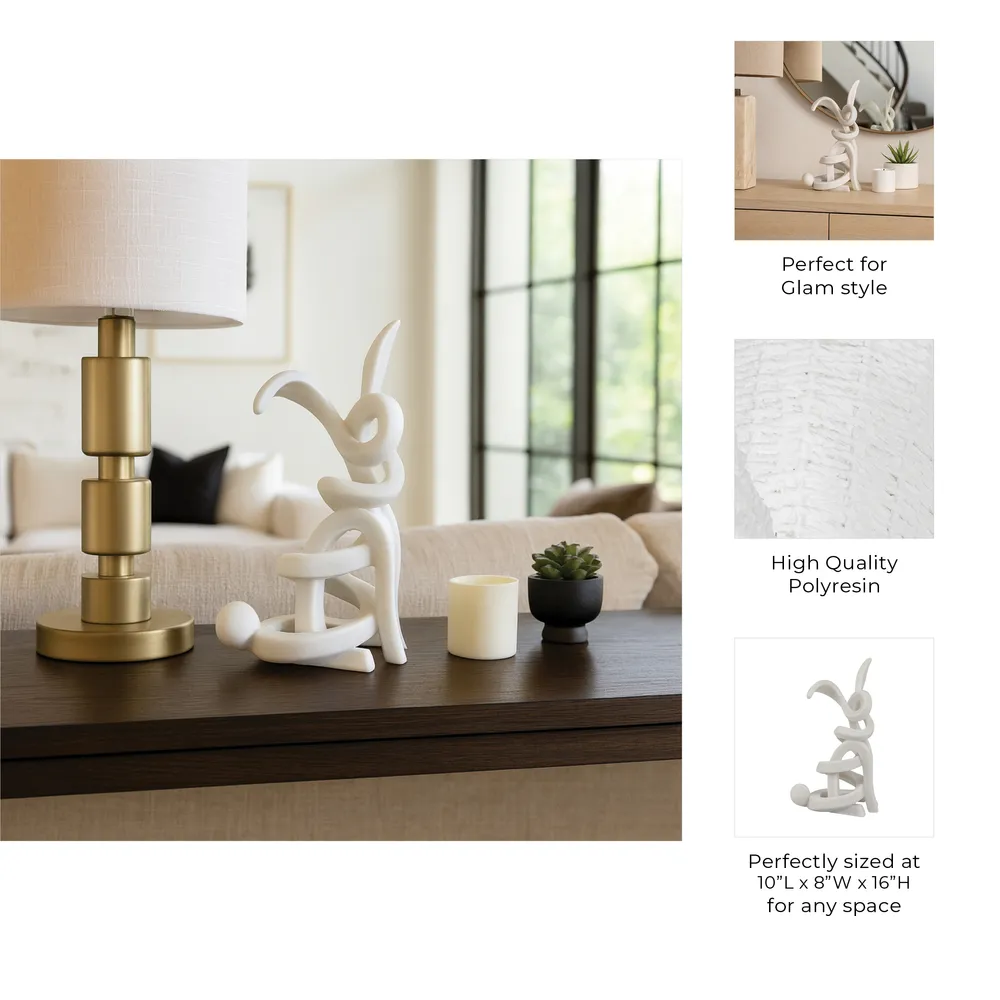 FINNWAY WHITE DECOR 16 (IN)