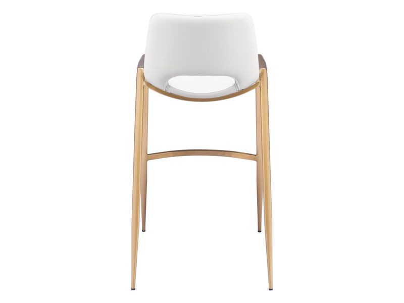 Desi Barstool White & Gold 5