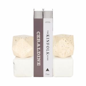 PRESTONSTONE SET OF 2 TAN BOOKENDS 7 (IN) 3