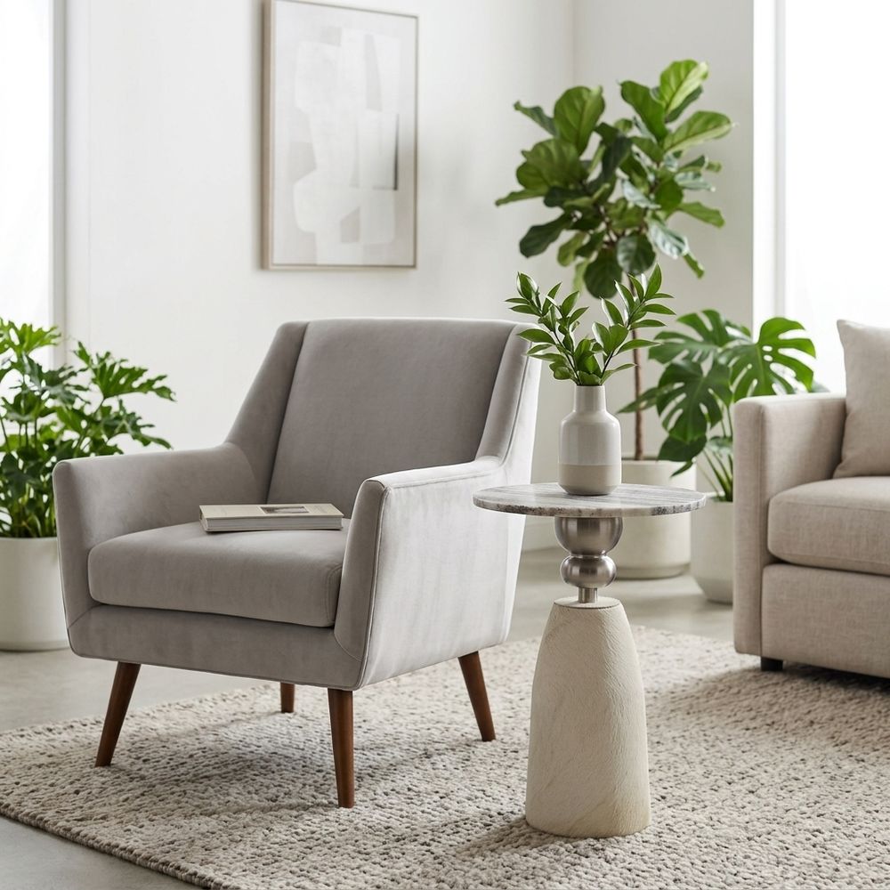 CAXTONWIND WHITE TABLE 23 (IN)