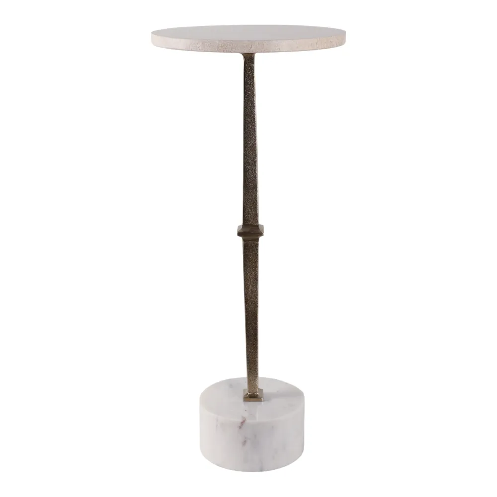 DREWBEACH GOLD TABLE 24 (IN)