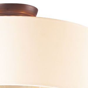 Winterberry 16'' Wide 3-Light Semi Flush Mount - Antique Darkwood 6