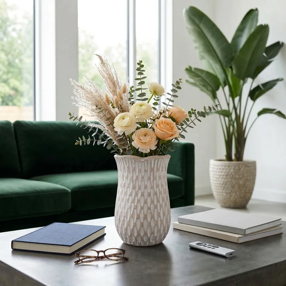 ERINRIDGE IVORY VASE 12 (IN)