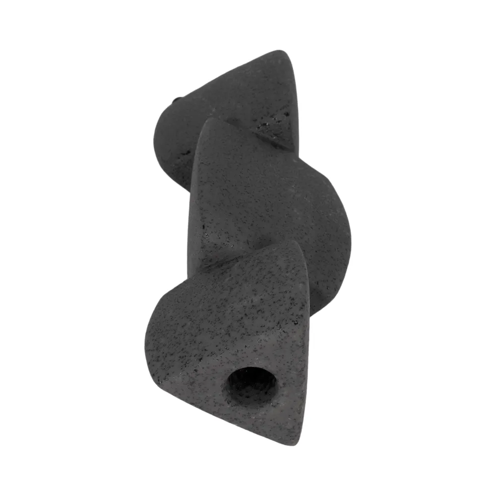 ENNISVALE BLACK CANDLE HOLDER 9 (IN)