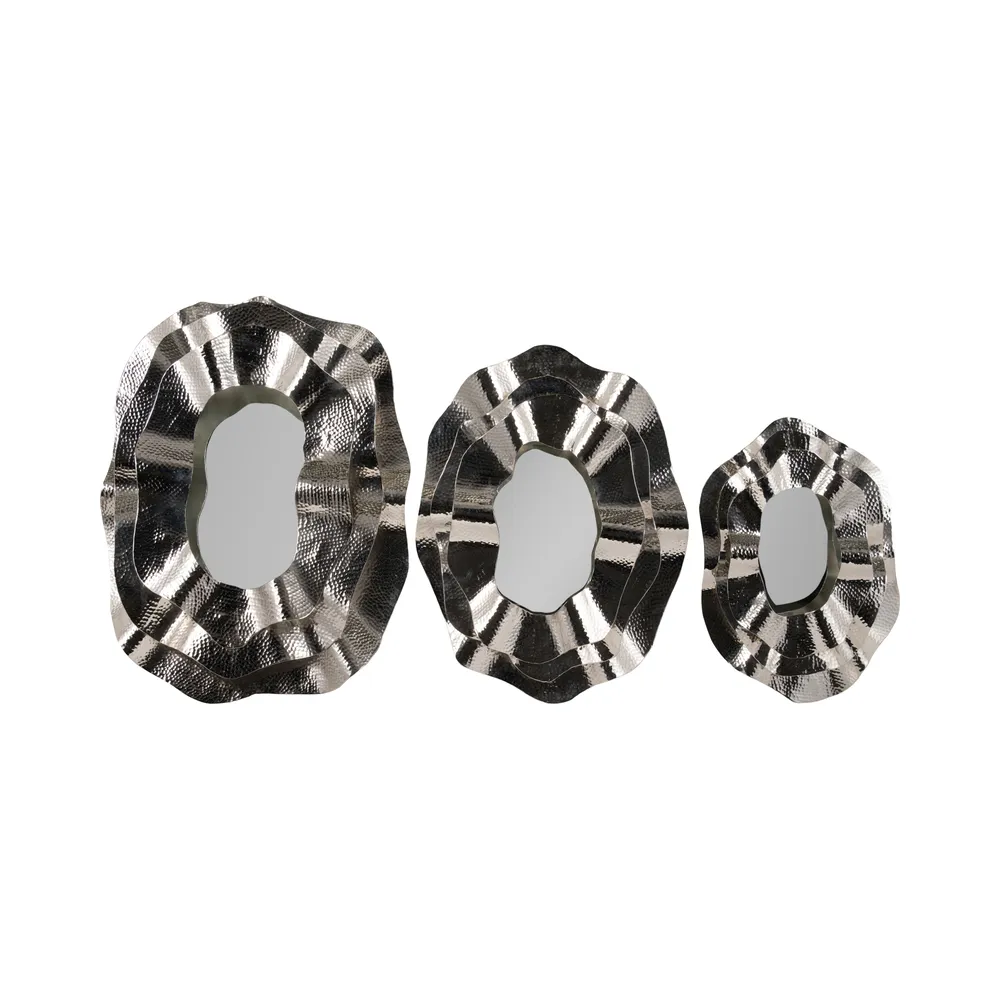ASPENDALE SET OF 3 SILVER MIRRORS 3 (IN)