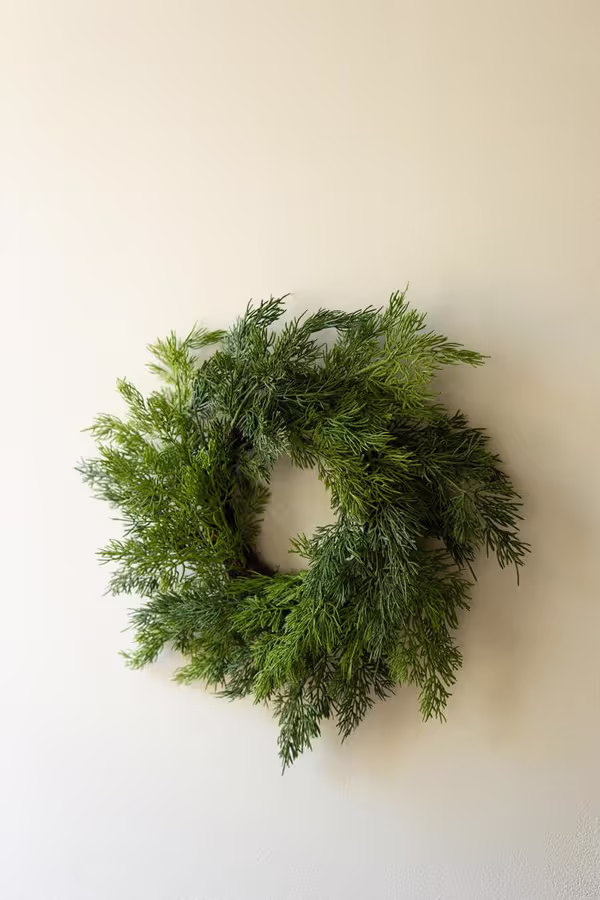 Artificial Cedar Wreath