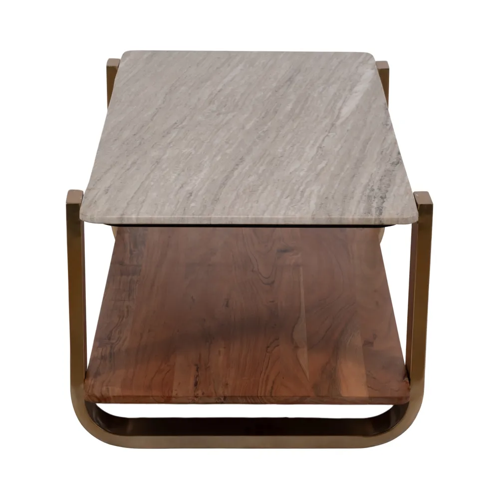SARAHMORE GOLD COFFEE TABLE 17 (IN)