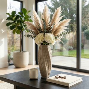 ELWINROSE GRAY VASE 19 (IN) 12