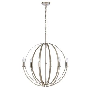 Rotunde 26'' Wide 6-Light Chandelier - Beechwood 2