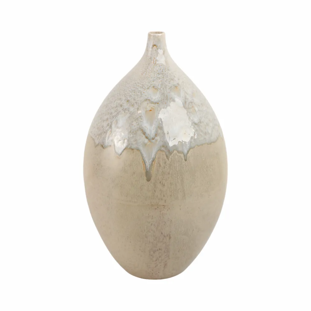 EMMETOAK CREAM VASE 18 (IN)