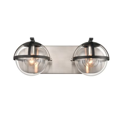 Davenay 16″ Wide 2-Light Vanity Light - Satin Nickel
