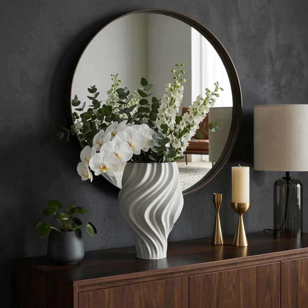 COVEHOLM WHITE VASE 14 (IN)