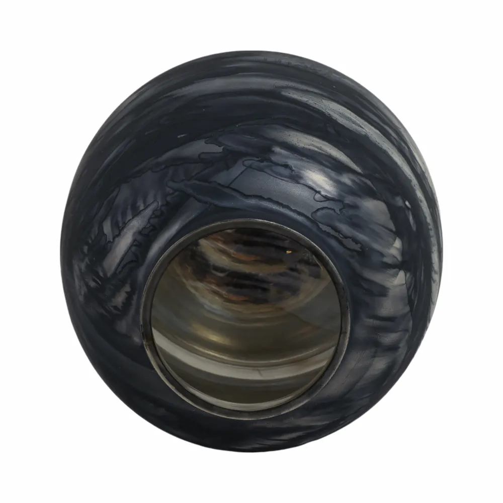 CLYDEBURN BLUE GLASS VASE 13 (IN)