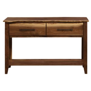 Heartland Walnut Two Drawer Sofa Table with Shelf 3