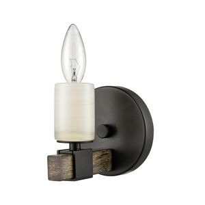 Stone Manor 5'' High 1-Light Sconce - Matte Black 2