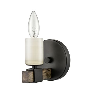 Stone Manor 5″ High 1-Light Sconce - Matte Black