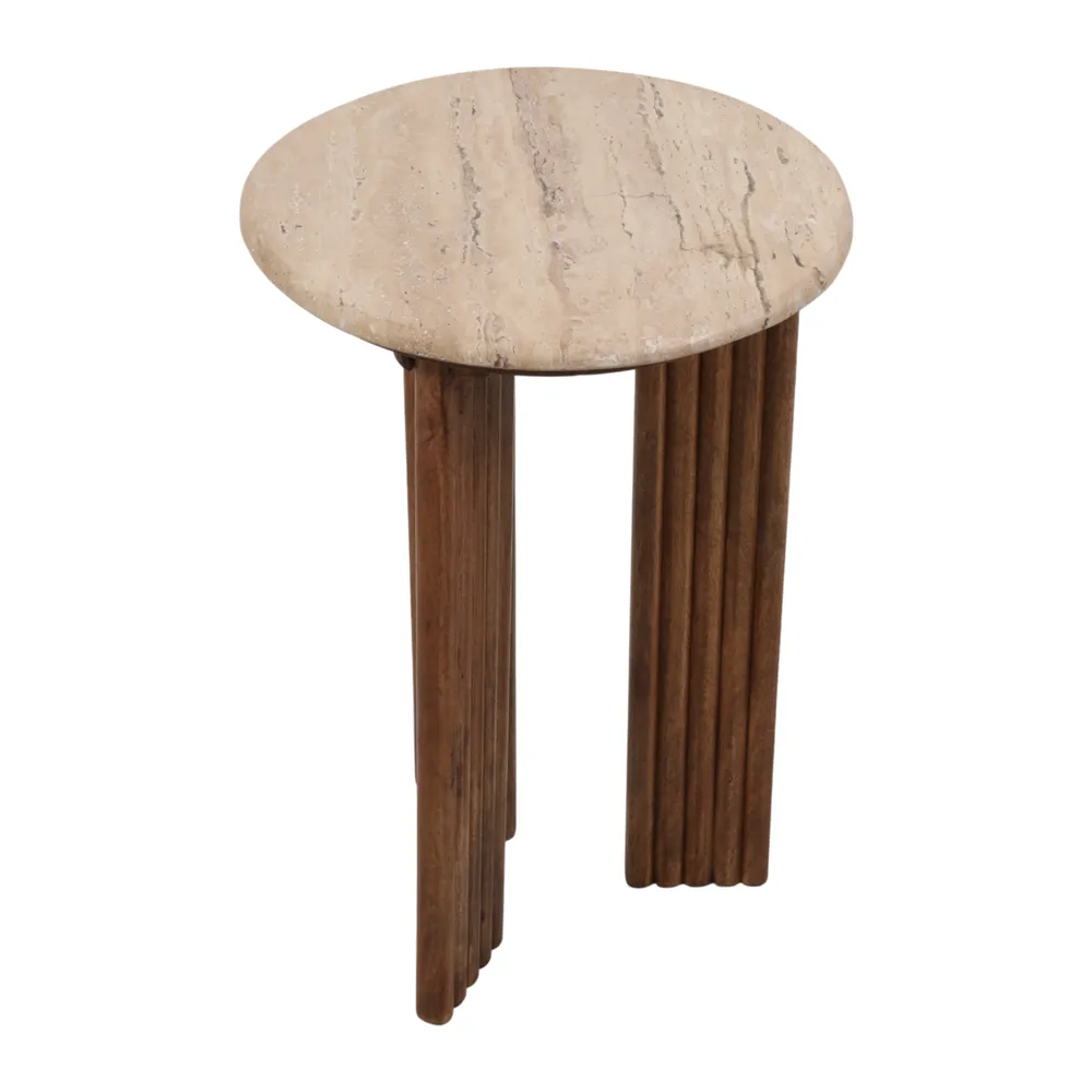 SKYLERROSE TAN TABLE 22 (IN)