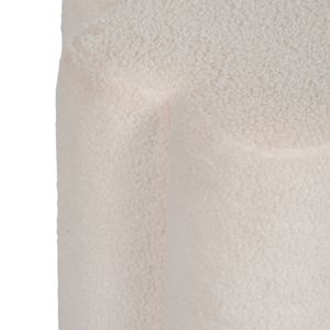 DIGBYRUN WHITE OTTOMAN 18 (IN) 6