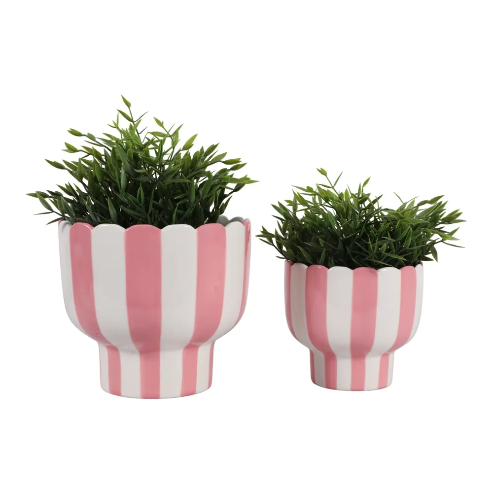 HARDYGROVE SET OF 2 PINK PLANTER 7 (IN)