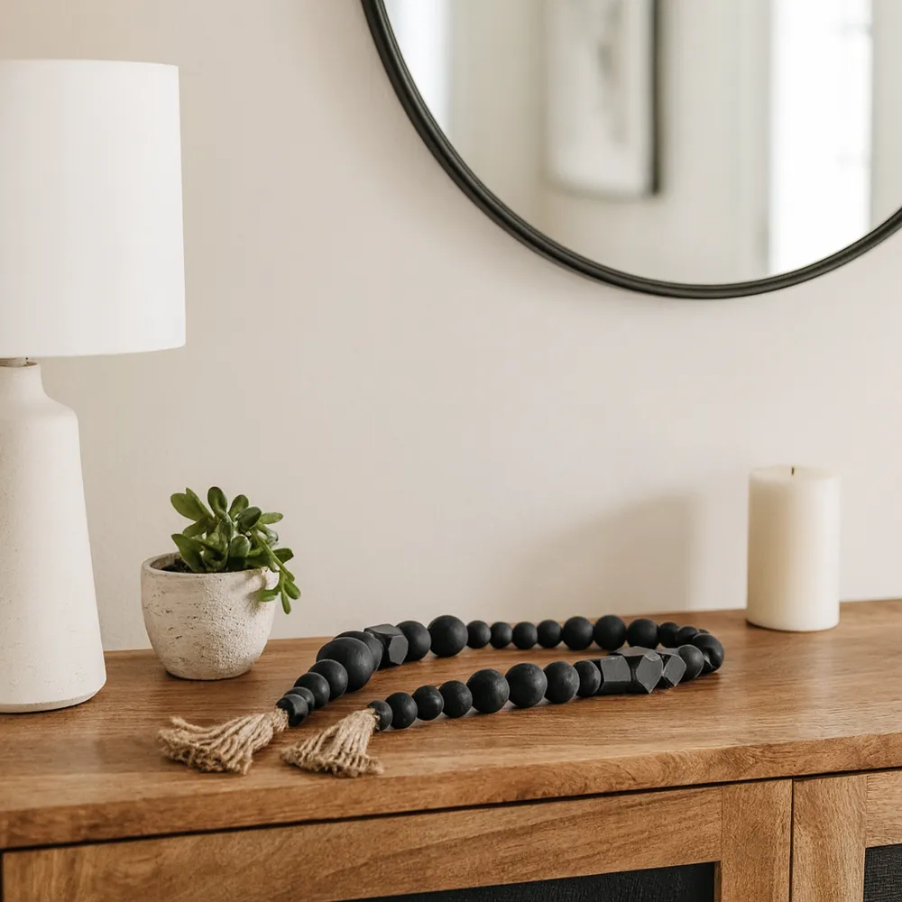 DUNEFORD BLACK BEAD 2 (IN)