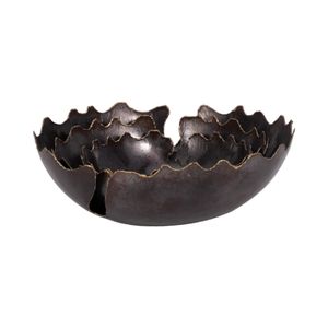 BRENTONSTONE SET OF 3 BLACK BOWLS 6 (IN) 5