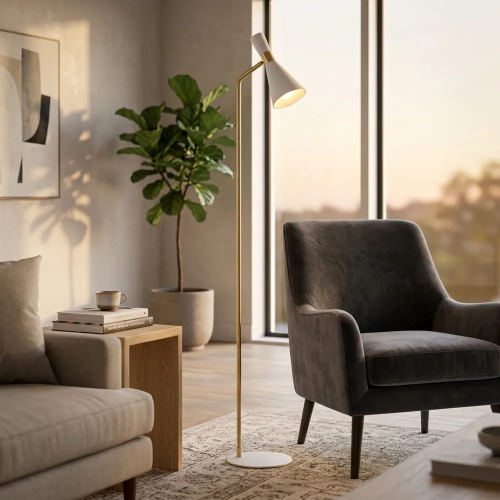NELSONSTONE WHITE LAMP 60 (IN)