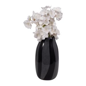 TARYNSHAW BLACK GLASS VASE 10 (IN) 3