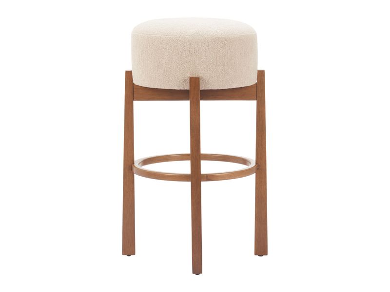 Nade Barstool Beige & Walnut 3