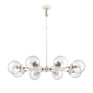 Boudreaux 36'' Wide 8-Light Chandelier - Matte White 2