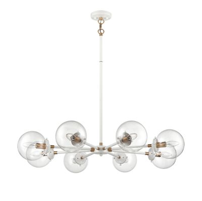 Boudreaux 36″ Wide 8-Light Chandelier - Matte White