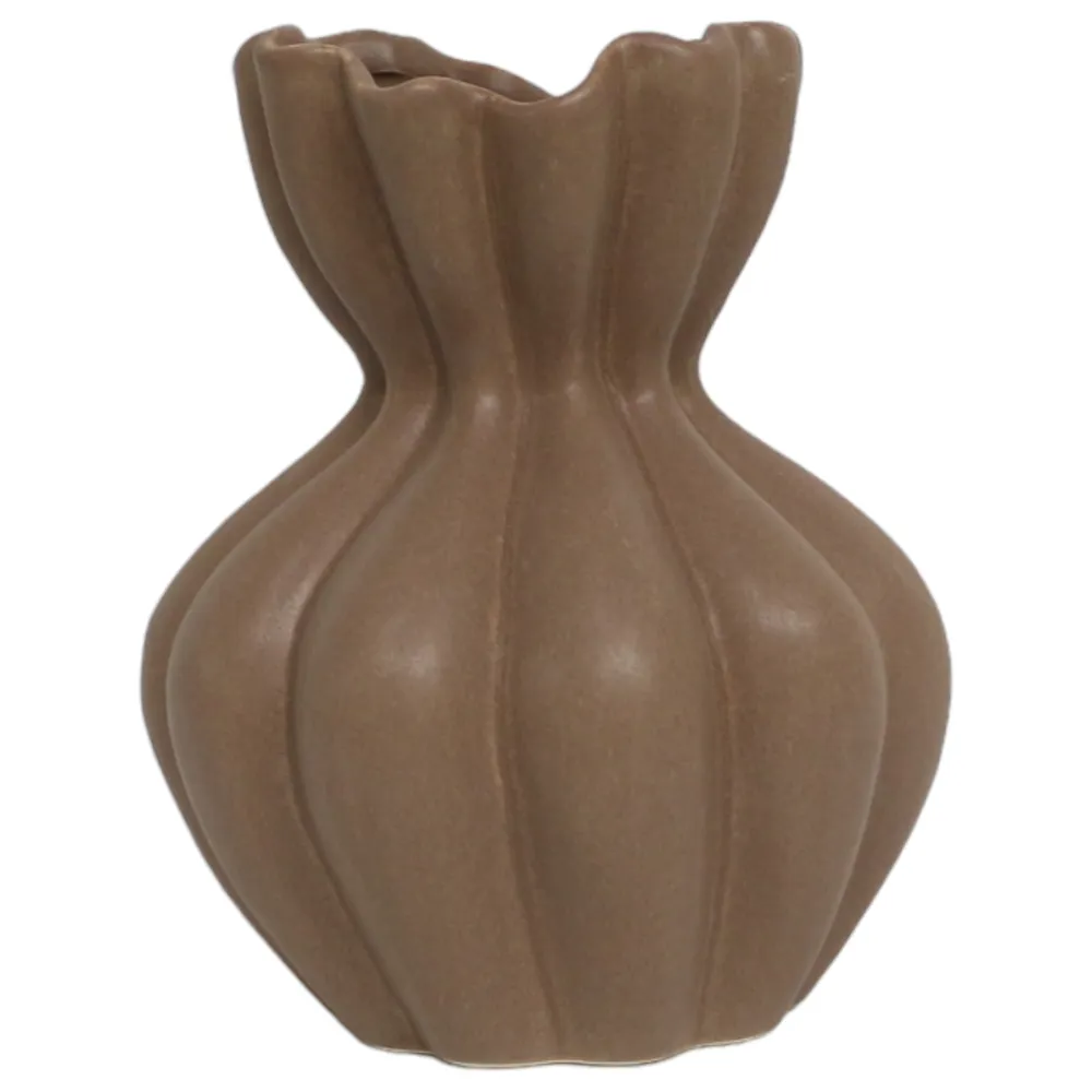 ERWINGROVE BROWN VASE 10 (IN)