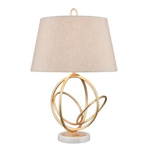 Morely 26'' High 1-Light Table Lamp - Gold Leaf 1